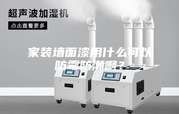 家裝墻面漆用什么可以防霉防潮??？