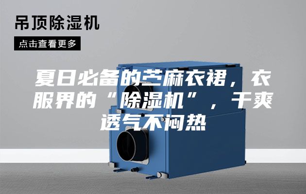 夏日必備的苧麻衣裙，衣服界的“除濕機”，干爽透氣不悶熱