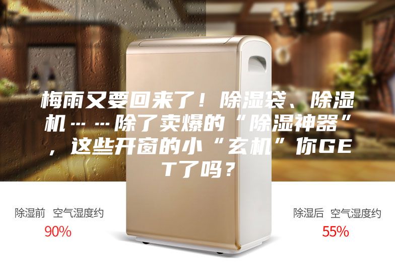 梅雨又要回來了！除濕袋、除濕機(jī)……除了賣爆的“除濕神器”，這些開窗的小“玄機(jī)”你GET了嗎？