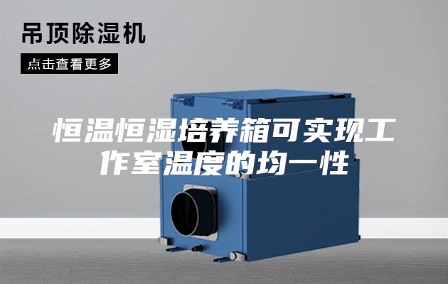 恒溫恒濕培養(yǎng)箱可實現工作室溫度的均一性