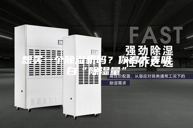 想買一個除濕機嗎？你得先弄明白“除濕量”