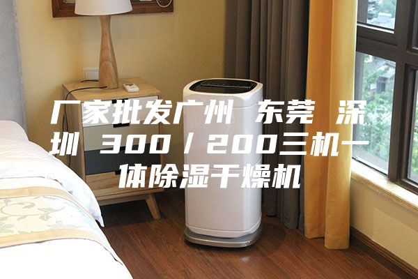 廠家批發廣州 東莞 深圳 300／200三機一體除濕干燥機