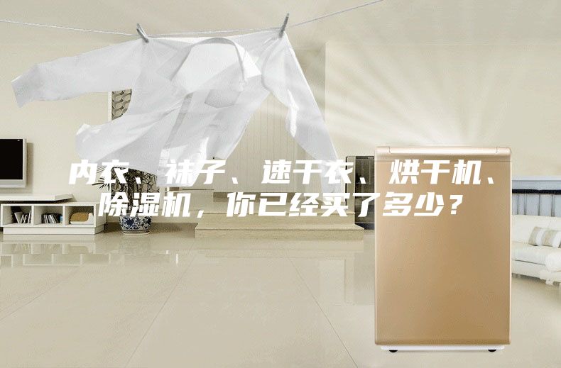 內衣、襪子、速干衣、烘干機、除濕機，你已經買了多少？